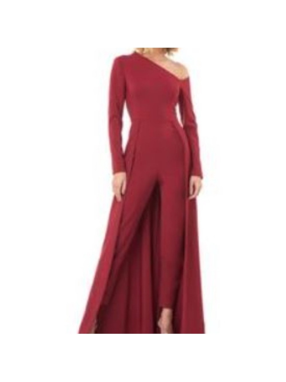 Kay Unger Arya Asymmetric
Neck Walk-thru Jumpsuit size 4